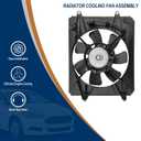 Radiator Cooling Fan Assembly Compatible with Honda CR-V 2.4L L4 2010-2011 Replaces OE 38611PNA003 38615REZA01 38616REZA01 621-444