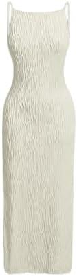 Floerns Women's Elegant Sleeveless Ribbed Knit Mock Neck Bodycon Slit Midi Cami Dress, Small Floerns Women's Elegant Sleeveless Ribbed Knit Mock Neck Bodycon Slit Midi Cami Dress, Small