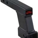 TOPTOW Trailer Hitch Extender Adapter with 6-inch Riser/Drop, 2" Receiver, 2-inch Solid Shank, 10000lbs Capacity