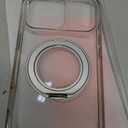 TORRAS Upgraded 360 Rotatable Magnetic Stand for iPhone 17 Pro Max Case, Fit for MagSafe with Ring, Mil-Grade Protection, Camera Control, Anti-Yellowing Slim Case for iPhone 17 ProMax Ostand, Clear