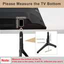 TV Base Stand for Samsung TV Legs Replacement Only for UN50TU7000FXZA UN55TU7000FXZA UN58TU7000FXZA UN50TU7000 UN55TU7000 Not Universal TV Legs for Samsung with Remote Holder Only for Model We List
