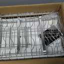 TarnorLe Double Layer Dish Drying Rack, Storage Super Large Bowl Dish Rack, Multifunctional Kitchen Countertop with Drain Pan, 304 Stainless Steel Kitchen Drying Rack, Tableware, Glass Drying Rack, 17 * 12 * 11 inches