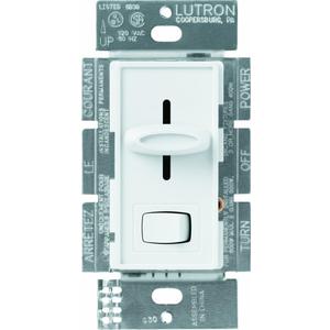 Lutron Skylark Preset Dimmer Switch, 600-Watt, Single-Pole/3-Way, S-603P-WH, White