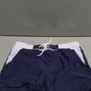 MAGNIVIT Men's Swimwear Swimsuits Solid Basic Long Swim Sport Trunks Board Shorts with Pockets (36, Navy Blue)