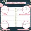 3 x 2026 Planner - Planner 2026, Weekly  Monthly Planner, 9" x 11", Jan. 2026 - Dec. 2026, with Thickened Hardcover, Twin - Wire Binding, 12 Monthly Tabs, 21 Notes Pages, Elastic Closure, Back Pocket