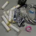 Filtered Shower Head with Handheld - High Pressure 3 Spray Modes Showerhead with Filters, 12 Replaceable Water Softener Filters for Hard Water | Ion Drops Shower Head with 75" Anti-Burst Hose