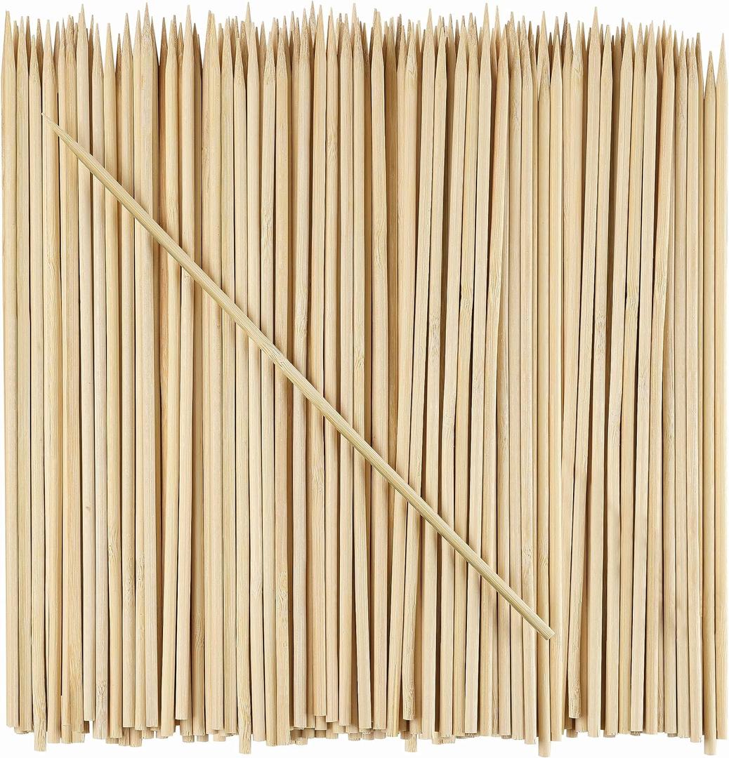 Comfy Package [100 Count] 10 Inch Bamboo Wooden Skewers For Grilling, Shish Kabob, Fruits, Appetizers, and Cocktails