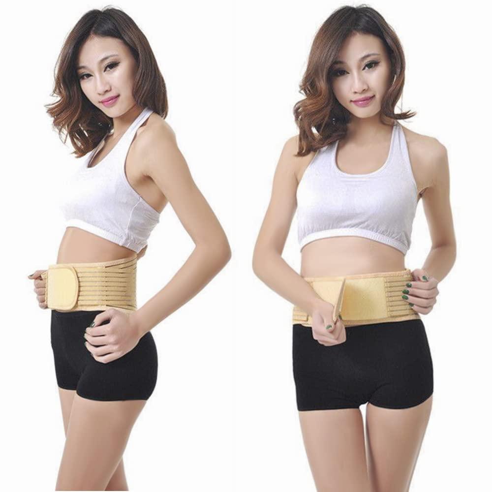Men Women Back Brace Breathable Waist Lumbar Lower Back Support Belt Waist Compression with Adjustable Strap for Sciatica,Herniated Disc, Scoliosis Back Pain Relief, Heavy lifting Removable Lumbar Pad (B-Khaki for Waist girth 38-43 inches)