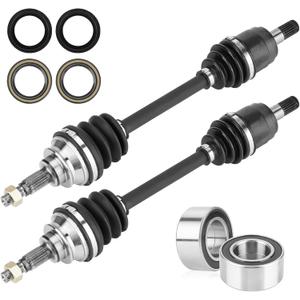 Front CV Axles for Honda foreman Rubicon 500 (TRX 500) 2005-2014/ FourTrax Rincon 680 (TRX 680) 2006-2020, Front Left+Right Drive Half Shaft withWheel Bearings Kit