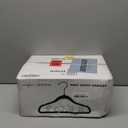 HOUSE DAY Velvet Baby Hangers for Closet, Kids Hangers Velvet 60 Pack, Non Slip Toddler Hanger 11.8 Inch, Durable Childrens Hanger for Newborn Baby Clothes- Black