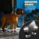 Dog Shoes for Large Small Medium Dogs, Anti-Slip Dog Booties & Paw Protectors for Outdoor, Waterproof Dog Boots for Hiking Hardwood Floor Winter Snow with Reflective Straps, Size 8