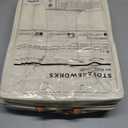 Pack of 3 Large Capacity Storage Bins Closet Organizer Sturdy Foldable Fabric Storage Boxes for Organizing Clothing,Sheets,Toys,Shelves Basket Storage Bin With Handles