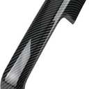 GoaMotors 4PCS Exterior Door Handle Cover w/o Smart Keyhole Compatible with Ford F-150 4DR 2015 2016 2017 2018 2019 2020 Door Handle Carbon Fiber Pattern Trim