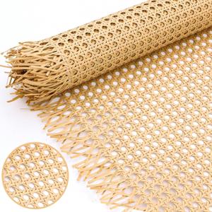 Vehipa Plastic Cane Webbing Roll 24"x86.6", Handwoven PP Synthetic Rattan Rolls, Faux Cane Open Weave Mesh for DIY Furniture Decoration - Beds, Chairs, Cabinets, Ceilings
