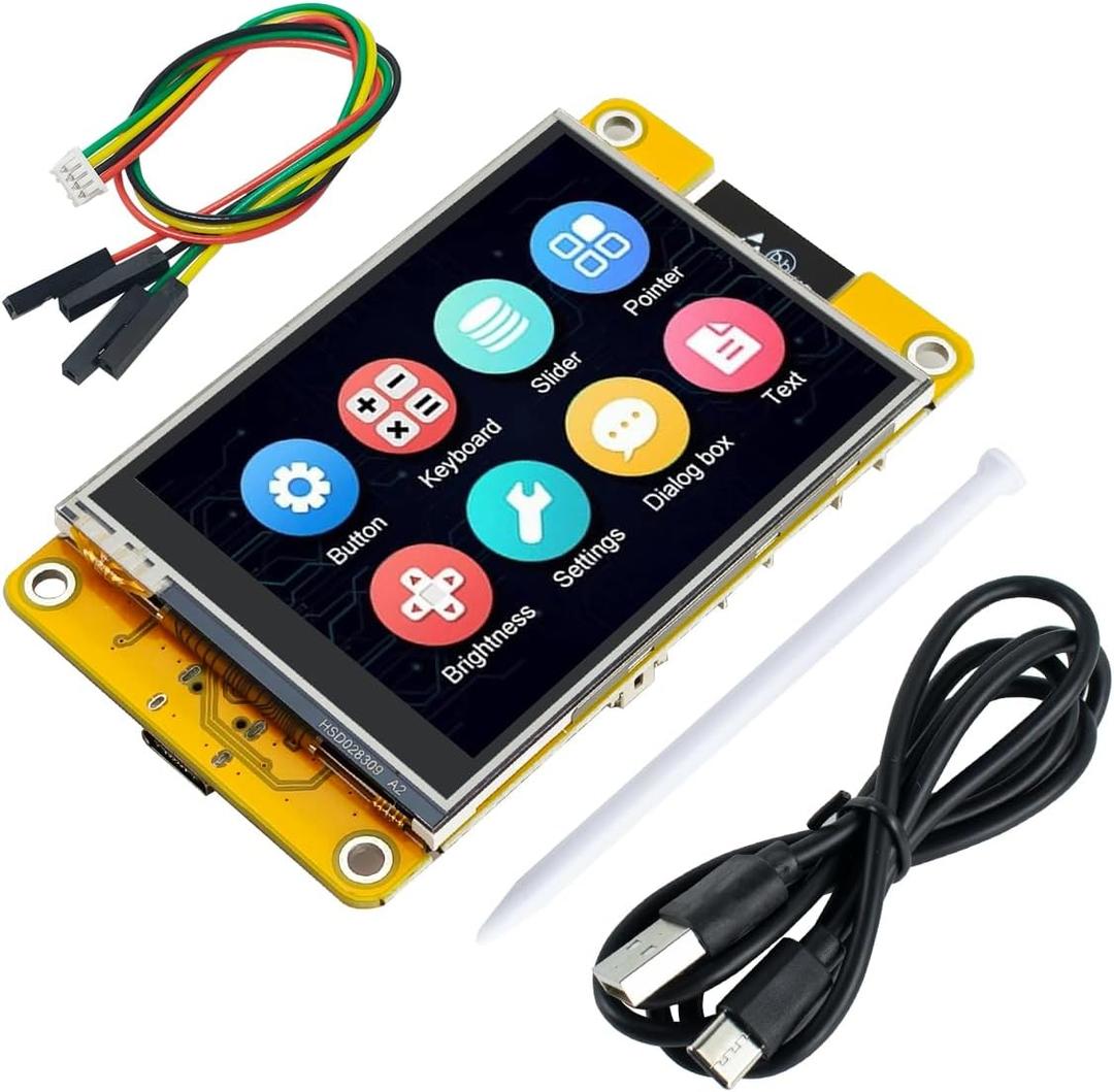 Hosyond 2.8'' ESP32 Display Resistive Touch Screen with WiFi+BT, ILI9341 Driver 240x320 TFT LCD Screen Module for Arduino