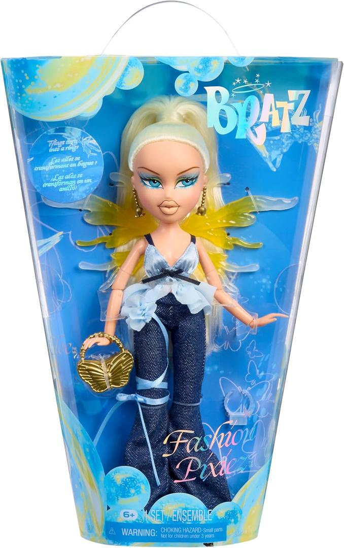 Bratz Fashion Pixiez Cloe Collectible Fantasy Doll with Real Fashions and Accessories