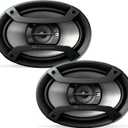 PIONEER TS-F6935R 3-Way Coaxial Car Audio Speakers - 6' x 9' Passive Car Speakers (Pair), 230 W Max Power, Black and Silver