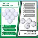 Jerify Practice Golf Balls Bulk 45g Solid Rubber Golf Training Balls High Bounce Performance for Hit Away Swing Driving Range Indoor Outdoor Training, 30