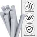 Leyndo 12 Pcs 2" x 25.4" Long Backer Rod Closed Cell Caulking Filler Rope Concrete Crack Filler Expansion Joint Strips Caulk Saver Foam for Joints Crack Filling(Gray)
