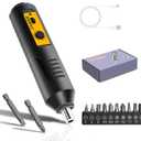 Cordless Screwdriver Rechargeable  Compact Battery Operated Electric Screw Driver with Magnetic Bits, Type-C Charging, 12 Bits & Storage Box  Small Power Screwdriver for DIY & Repairs