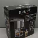 KRUPS Stainless Steel Espresso Machine: 15-Bar Pump Pressure, Milk Frother for Cappuccino and Latte, Fast Pre-Heat, 2-Cup Capacity, Cup Warmer, Easy Cleaning, 1350W, Silver