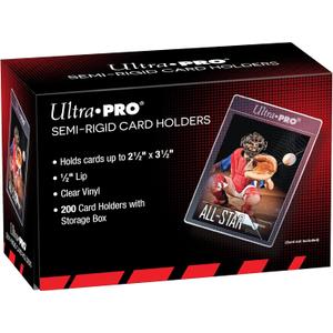 Ultra Pro Semi-Rigid 1/2" Lip Sleeves, Plastic, 200ct