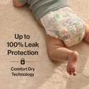 The Honest Company Comfort Dry Disposable Daytime Diapers for Sensitive Skin, Hypoallergenic, Space Travel + It's a Pawty, Super Club Box Size 3, (1628 lbs), 120 Count