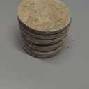 Coasters Set of 8 with Holder, Farmhouse Rustic Beige Marble Drink