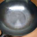 YOSUKATA 13.5 Blue Carbon Steel Wok Pan Pre-Seasoned Flat Bottom Wok Compatible with open fire, gas, electric, ceramic, induction cooktops -Traditional Chinese Pan for Stir Fry, BBQ, Grill, Camping