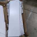 47 Pantry Cabinet, Kitchen Pantry Storage Cabinet with Doors and Adjustable Shelves,Freestanding Buffet Cupboards Sideboard for Living Room and Dinning Room (White)