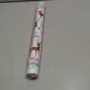MAYPLUSS Christmas Wrapping Paper Roll - 17IN X 33FT - Gift Wrapping Paper Featuring Merry Christmas Reindeer Reversible Snowflake for Kids, Holiday, New Year