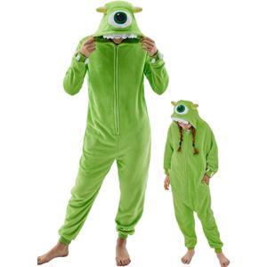GONAAP Unisex Adult Onesie Pajamas Animal One Piece Costume Cosplay Sleepwear (Medium, Light Green)