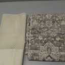 Tangsoo 2x3 Washable Rugs for Entryway, Vintage Non Slip Small Area Rug, Indoor Front Door Rug, Door Mat Small Carpet, Soft Low Pile Entry Rug for Entrance Kitchen Bedroom Print Distressed Grey/Multi