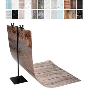 Photography Backdrops 22 x 34 in Small Product Background 12 Pcs 24 Patterns Flat Lay Backdrop Photography Backgrounds with Stand Tabletop Photo Shoot for Food Jewelry Cosmetics (Textured)