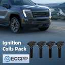 ECCPP UF670 4 ignition coils with 4 iridium Spark Plugs for ford for Lincoln 2013-2019 Escape 2015-2018 Focus 2013-2020 Fusion 2012-2019 Explorer Edge Taurus MKT MKC 2.0 2.3 L4 UF670 DG546 5C1873