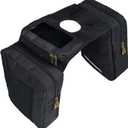 ATV Tank Bag Saddle Bag Waterproof Motorcycle Bag Compatible with Snowmobile Sportsman Scrambler FourTrax Grizzly UTV Hanging Storage Bag Black