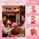 WILLBOND 20 Pieces 6 Inch Pull Bows Gift Wrapping Ribbon Pull Bows for Valentine Wedding Baskets Christmas Multicolor Wrap Accessory for Gift Present Holiday Decor(Red, Pink)