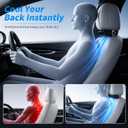 New Upgraded Car Seat Fan that Blow Cold Air for Backseat Rear Facing Headrest Cooling Fan for Car Portable Carseat Usb Car Vent Extender for Baby Small Mini Rechargeable Cooler Head Rest (Black)