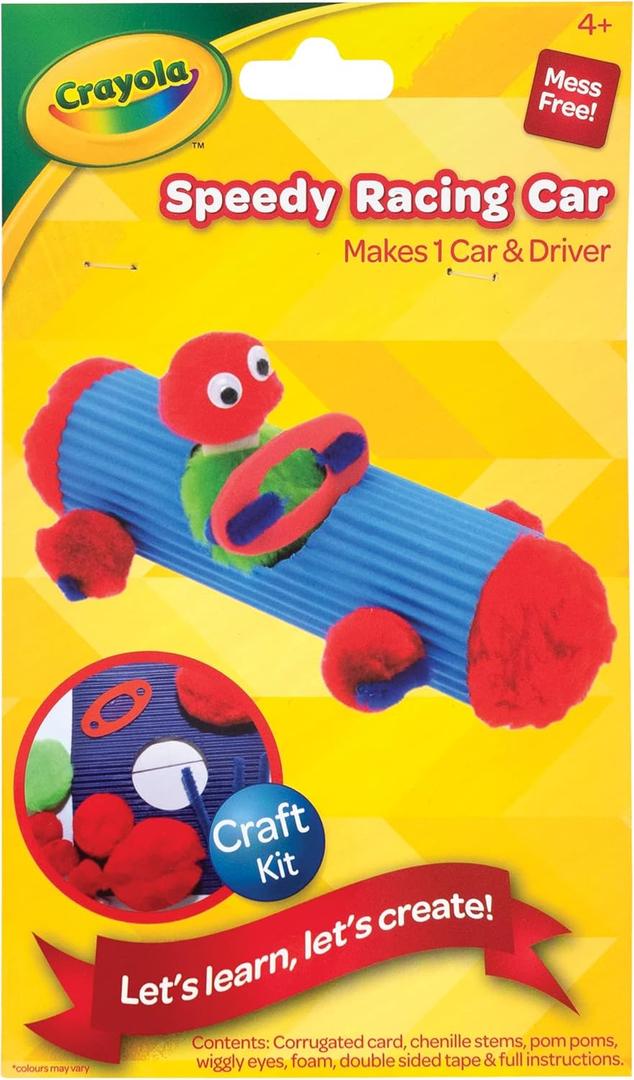 Crayola Racing Car Kit, Set Of 20 Pieces