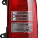 amopacorp Passenger Side Tail Light Running Brake Stop Turn Signal Reverse Lamp with 55W Halogen Bulb Compatible with 2008-2017 Jeep Patriot