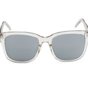 Polarized Sunglasses for Women Men Trendy Classic Retro Designer Style (Clear Frame)