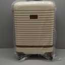 Coolife Suitcase Set 3 Piece Luggage Set Carry On Travel Luggage TSA Lock Spinner Wheels Hardshell Lightweight Luggage Set(White, 3 piece set (BP/TB/20))