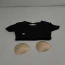 Aoxjox Short Sleeve Crop Tops for Women Clarissa Hollow Back Workout Cropped T Shirt Top (Medium, Black)