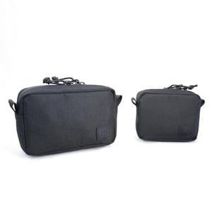 Diodrio 2 Pack Belt Pouches for Men Women YKK Zippers, EDC Tactical Pouch Bag for Men, Admin Pouch, Waist Pack for Hiking Traveling, Water Proof, Black