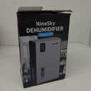 NineSky Dehumidifiers for Home, 95 OZ Water Tank, (1000 sq.ft) Dehumidifiers for Bathroom Bedroom Basement with Auto Shut Off,7 Colors LED Light(Gray)
