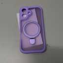 MOCCA Design for iPhone 17 Case, Compatible with Magsafe [Premium Invisible Magnetic Ring Stand] [Military Drop Protection] Full Camera Guard Translucent Matte Slim Phone Cover 6.3",Light Purple