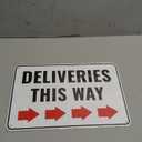 1PC Please Use Other Door Sign Right, 12 x 8 Inches - Aluminum - Other Entrance Sign Arrow
