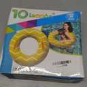 2 Pack Inflatable Pool Tubes with Handles, 39 Inner Tubes for Floating, Round Pool Float, Beach Swim Ring Floaties, Pool Party Toys for Teens Adults (Yellow & Pink)