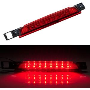 Third 3rd Brake Light LED for 2010-2017 Chevy Equinox, High Mount Rear Brake Lights Assembly for 10-17 GMC Terrain, Waterproof Center Cab Lamp Stop Light (Red)