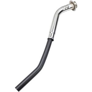 TRQ Rear Tank Mounted Fuel Tank Filler Neck Silver Compatible with 1987-1996 Ford F-150 1987-1997 F-250 F-350